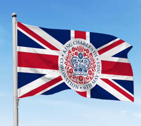 Union Jack Flag with Emblem