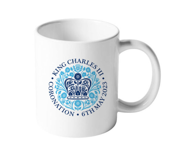 Coronation Emblem Blue Mug